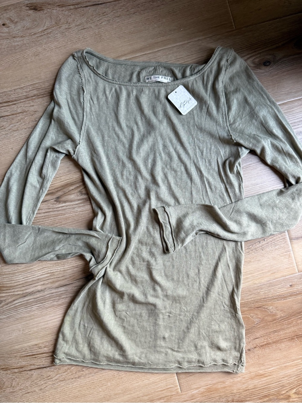 We The Free Long Sleeve Tee in Olive